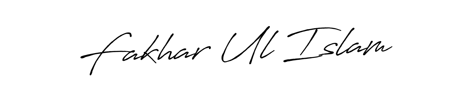 How to make Fakhar Ul Islam signature? Antro_Vectra_Bolder is a professional autograph style. Create handwritten signature for Fakhar Ul Islam name. Fakhar Ul Islam signature style 7 images and pictures png
