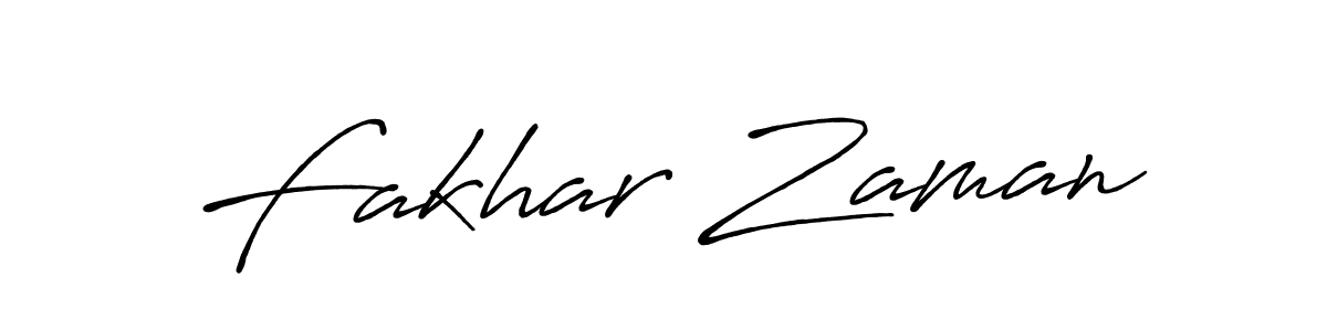 Design your own signature with our free online signature maker. With this signature software, you can create a handwritten (Antro_Vectra_Bolder) signature for name Fakhar Zaman. Fakhar Zaman signature style 7 images and pictures png