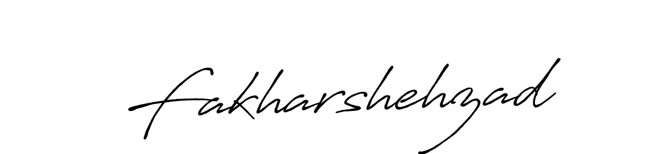 Use a signature maker to create a handwritten signature online. With this signature software, you can design (Antro_Vectra_Bolder) your own signature for name Fakharshehzad. Fakharshehzad signature style 7 images and pictures png