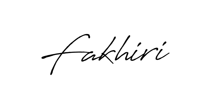 How to make Fakhiri signature? Antro_Vectra_Bolder is a professional autograph style. Create handwritten signature for Fakhiri name. Fakhiri signature style 7 images and pictures png