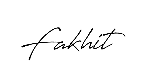 Also we have Fakhit name is the best signature style. Create professional handwritten signature collection using Antro_Vectra_Bolder autograph style. Fakhit signature style 7 images and pictures png