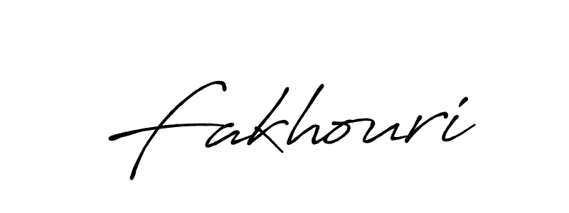 Also we have Fakhouri name is the best signature style. Create professional handwritten signature collection using Antro_Vectra_Bolder autograph style. Fakhouri signature style 7 images and pictures png