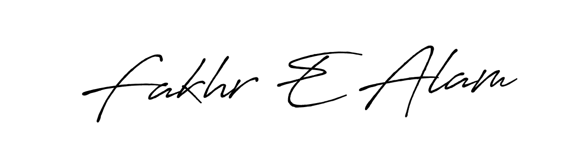 Fakhr E Alam stylish signature style. Best Handwritten Sign (Antro_Vectra_Bolder) for my name. Handwritten Signature Collection Ideas for my name Fakhr E Alam. Fakhr E Alam signature style 7 images and pictures png