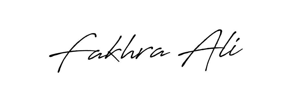 Design your own signature with our free online signature maker. With this signature software, you can create a handwritten (Antro_Vectra_Bolder) signature for name Fakhra Ali. Fakhra Ali signature style 7 images and pictures png