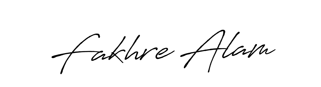 Use a signature maker to create a handwritten signature online. With this signature software, you can design (Antro_Vectra_Bolder) your own signature for name Fakhre Alam. Fakhre Alam signature style 7 images and pictures png