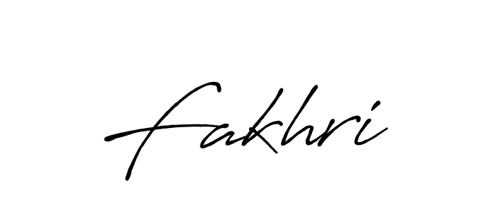 Also we have Fakhri  name is the best signature style. Create professional handwritten signature collection using Antro_Vectra_Bolder autograph style. Fakhri  signature style 7 images and pictures png