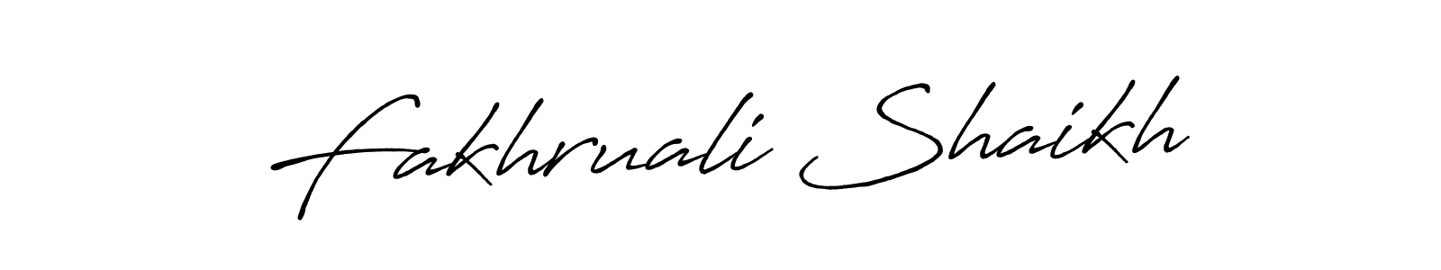 Use a signature maker to create a handwritten signature online. With this signature software, you can design (Antro_Vectra_Bolder) your own signature for name Fakhruali Shaikh. Fakhruali Shaikh signature style 7 images and pictures png