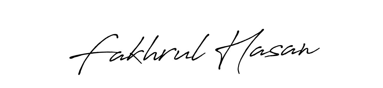 Design your own signature with our free online signature maker. With this signature software, you can create a handwritten (Antro_Vectra_Bolder) signature for name Fakhrul Hasan. Fakhrul Hasan signature style 7 images and pictures png