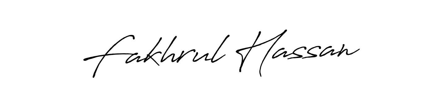 Antro_Vectra_Bolder is a professional signature style that is perfect for those who want to add a touch of class to their signature. It is also a great choice for those who want to make their signature more unique. Get Fakhrul Hassan name to fancy signature for free. Fakhrul Hassan signature style 7 images and pictures png