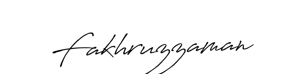 How to make Fakhruzzaman name signature. Use Antro_Vectra_Bolder style for creating short signs online. This is the latest handwritten sign. Fakhruzzaman signature style 7 images and pictures png