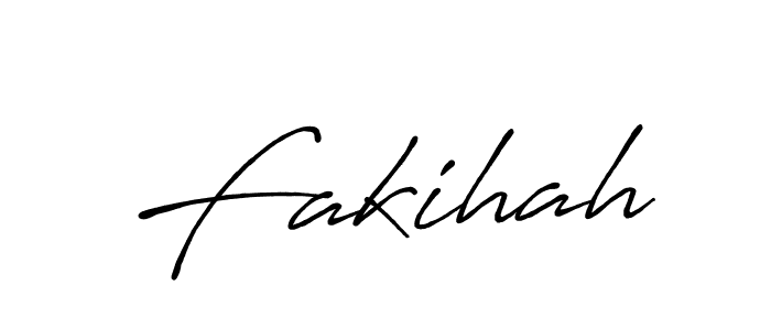 Make a beautiful signature design for name Fakihah. With this signature (Antro_Vectra_Bolder) style, you can create a handwritten signature for free. Fakihah signature style 7 images and pictures png