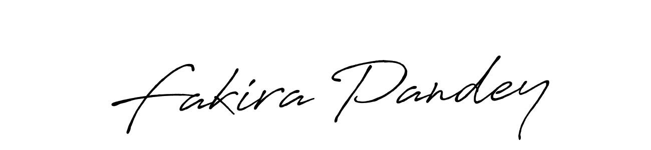 How to make Fakira Pandey name signature. Use Antro_Vectra_Bolder style for creating short signs online. This is the latest handwritten sign. Fakira Pandey signature style 7 images and pictures png