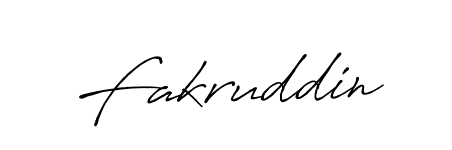 Use a signature maker to create a handwritten signature online. With this signature software, you can design (Antro_Vectra_Bolder) your own signature for name Fakruddin. Fakruddin signature style 7 images and pictures png