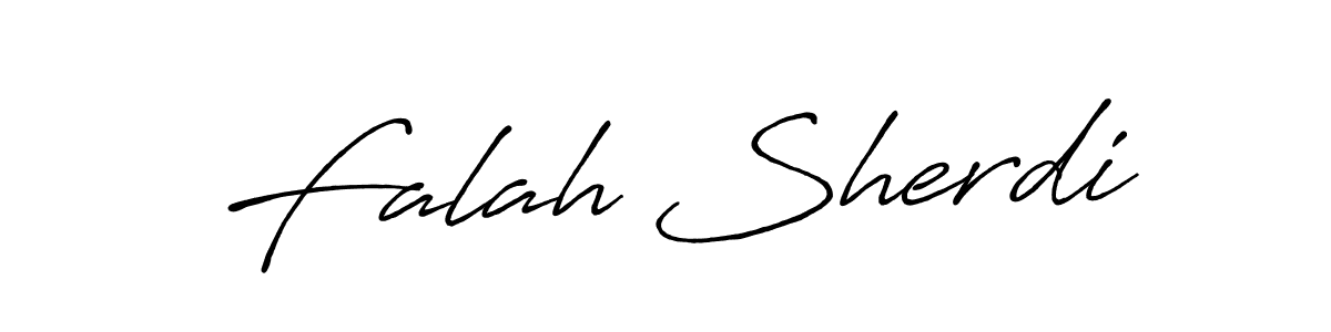How to make Falah Sherdi signature? Antro_Vectra_Bolder is a professional autograph style. Create handwritten signature for Falah Sherdi name. Falah Sherdi signature style 7 images and pictures png