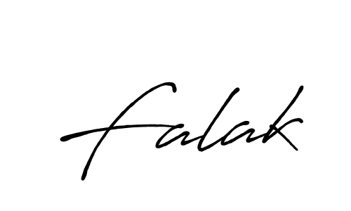 Make a beautiful signature design for name Falak. With this signature (Antro_Vectra_Bolder) style, you can create a handwritten signature for free. Falak signature style 7 images and pictures png