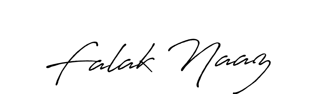 Use a signature maker to create a handwritten signature online. With this signature software, you can design (Antro_Vectra_Bolder) your own signature for name Falak Naaz. Falak Naaz signature style 7 images and pictures png