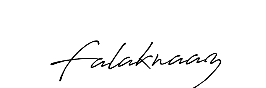 Make a beautiful signature design for name Falaknaaz. With this signature (Antro_Vectra_Bolder) style, you can create a handwritten signature for free. Falaknaaz signature style 7 images and pictures png