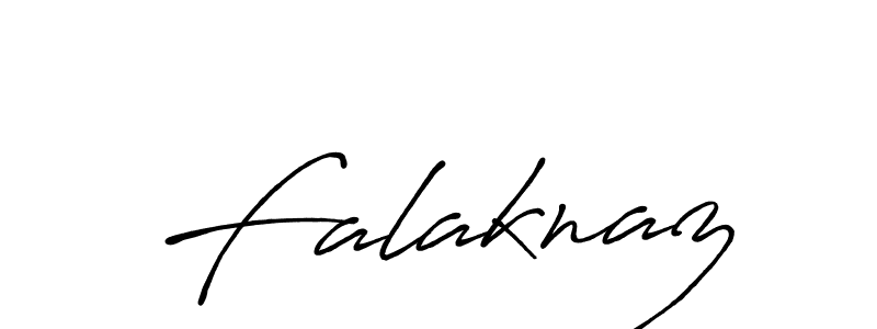 Use a signature maker to create a handwritten signature online. With this signature software, you can design (Antro_Vectra_Bolder) your own signature for name Falaknaz. Falaknaz signature style 7 images and pictures png