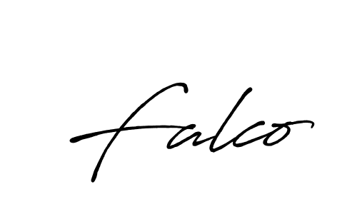 Falco stylish signature style. Best Handwritten Sign (Antro_Vectra_Bolder) for my name. Handwritten Signature Collection Ideas for my name Falco. Falco signature style 7 images and pictures png