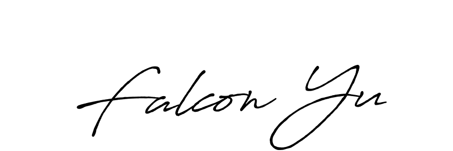 The best way (Antro_Vectra_Bolder) to make a short signature is to pick only two or three words in your name. The name Falcon Yu include a total of six letters. For converting this name. Falcon Yu signature style 7 images and pictures png