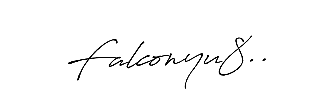 How to make Falconyu8.. name signature. Use Antro_Vectra_Bolder style for creating short signs online. This is the latest handwritten sign. Falconyu8.. signature style 7 images and pictures png