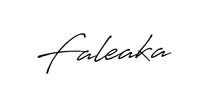 Make a beautiful signature design for name Faleaka. With this signature (Antro_Vectra_Bolder) style, you can create a handwritten signature for free. Faleaka signature style 7 images and pictures png