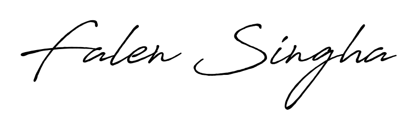 Explore multiple handwriting variations for Falen Singha including this stunning Antro_Vectra_Bolder design. Free to use across all platforms. Falen Singha signature style 7 images and pictures png