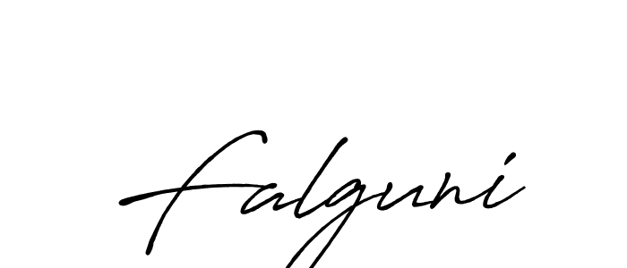 Use a signature maker to create a handwritten signature online. With this signature software, you can design (Antro_Vectra_Bolder) your own signature for name Falguni. Falguni signature style 7 images and pictures png