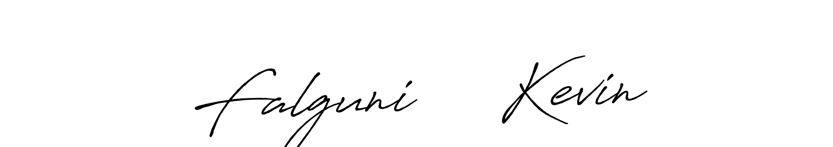 Use a signature maker to create a handwritten signature online. With this signature software, you can design (Antro_Vectra_Bolder) your own signature for name Falguni     Kevin. Falguni     Kevin signature style 7 images and pictures png