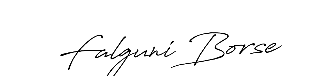 Make a beautiful signature design for name Falguni Borse. With this signature (Antro_Vectra_Bolder) style, you can create a handwritten signature for free. Falguni Borse signature style 7 images and pictures png