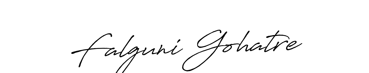 Make a short Falguni Gohatre signature style. Manage your documents anywhere anytime using Antro_Vectra_Bolder. Create and add eSignatures, submit forms, share and send files easily. Falguni Gohatre signature style 7 images and pictures png