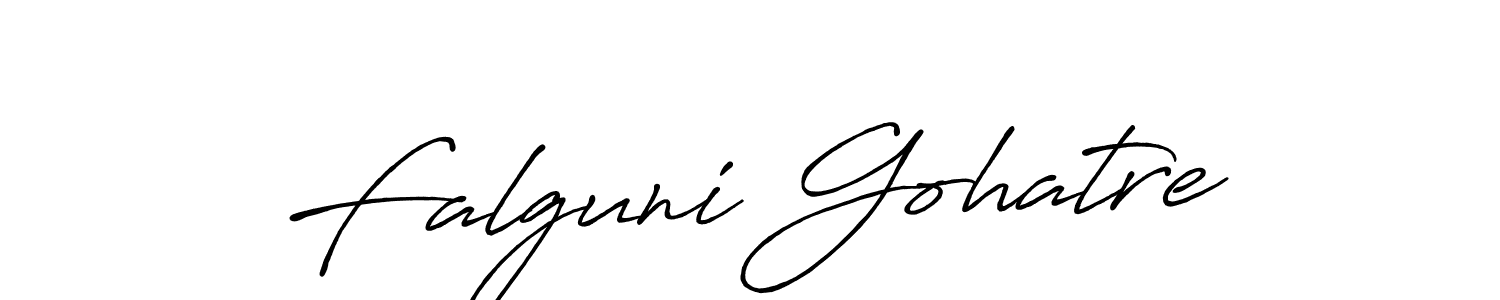 The best way (Antro_Vectra_Bolder) to make a short signature is to pick only two or three words in your name. The name Falguni Gohatre include a total of six letters. For converting this name. Falguni Gohatre signature style 7 images and pictures png