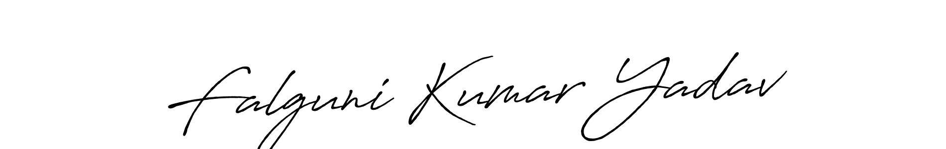 Design your own signature with our free online signature maker. With this signature software, you can create a handwritten (Antro_Vectra_Bolder) signature for name Falguni Kumar Yadav. Falguni Kumar Yadav signature style 7 images and pictures png