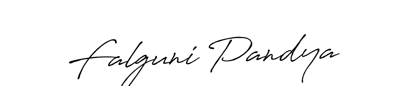 Falguni Pandya stylish signature style. Best Handwritten Sign (Antro_Vectra_Bolder) for my name. Handwritten Signature Collection Ideas for my name Falguni Pandya. Falguni Pandya signature style 7 images and pictures png