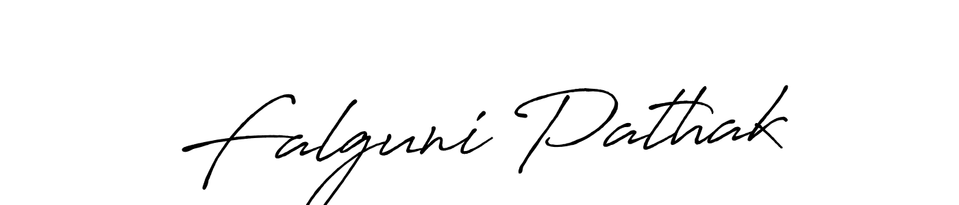 Create a beautiful signature design for name Falguni Pathak. With this signature (Antro_Vectra_Bolder) fonts, you can make a handwritten signature for free. Falguni Pathak signature style 7 images and pictures png