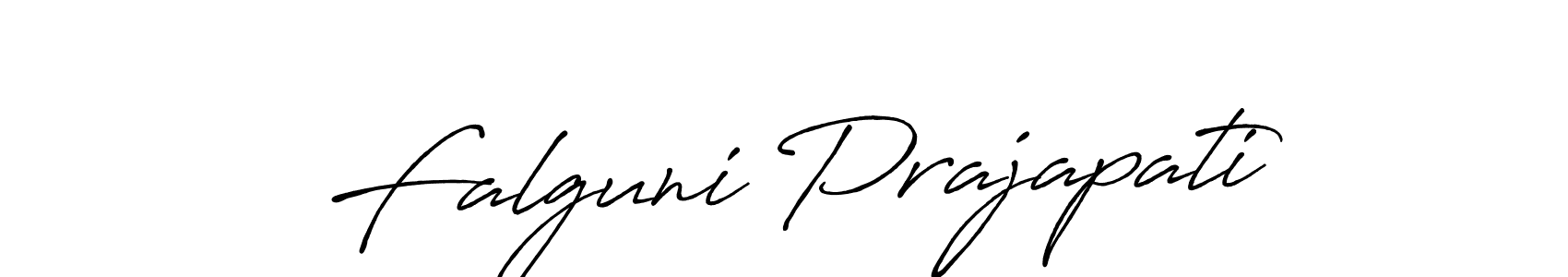 Make a beautiful signature design for name Falguni Prajapati. With this signature (Antro_Vectra_Bolder) style, you can create a handwritten signature for free. Falguni Prajapati signature style 7 images and pictures png
