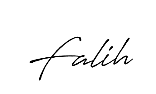 How to make Falih name signature. Use Antro_Vectra_Bolder style for creating short signs online. This is the latest handwritten sign. Falih signature style 7 images and pictures png