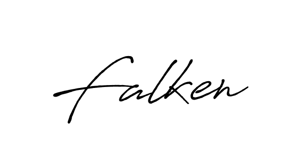 Create a beautiful signature design for name Falken. With this signature (Antro_Vectra_Bolder) fonts, you can make a handwritten signature for free. Falken signature style 7 images and pictures png