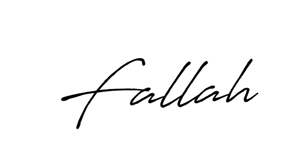 Make a beautiful signature design for name Fallah. With this signature (Antro_Vectra_Bolder) style, you can create a handwritten signature for free. Fallah signature style 7 images and pictures png