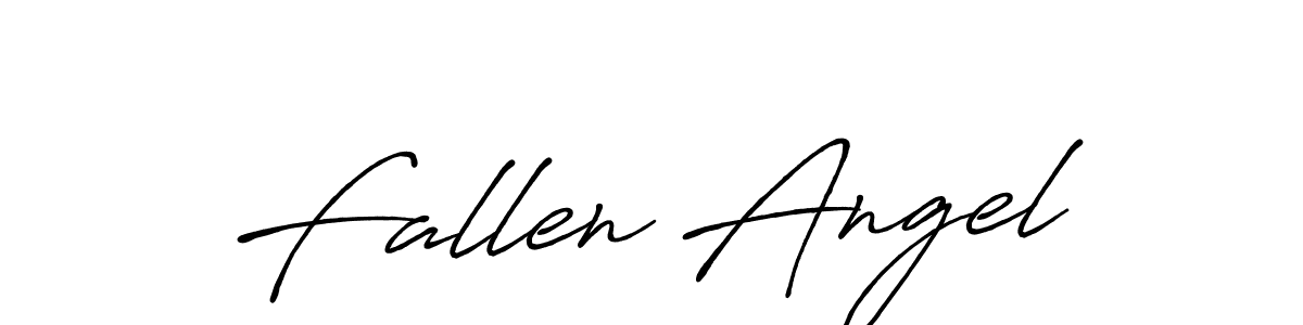 Fallen Angel stylish signature style. Best Handwritten Sign (Antro_Vectra_Bolder) for my name. Handwritten Signature Collection Ideas for my name Fallen Angel. Fallen Angel signature style 7 images and pictures png