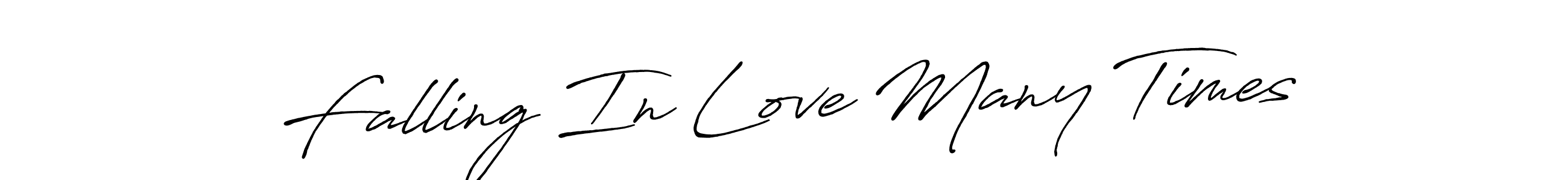 How to make Falling In Love Many Times name signature. Use Antro_Vectra_Bolder style for creating short signs online. This is the latest handwritten sign. Falling In Love Many Times signature style 7 images and pictures png