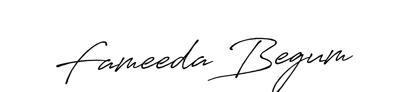 Antro_Vectra_Bolder is a professional signature style that is perfect for those who want to add a touch of class to their signature. It is also a great choice for those who want to make their signature more unique. Get Fameeda Begum name to fancy signature for free. Fameeda Begum signature style 7 images and pictures png