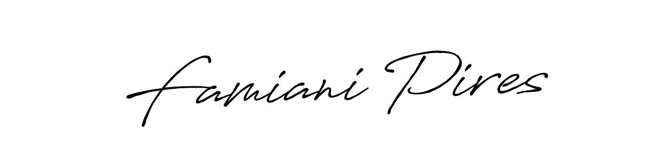 Make a short Famiani Pires signature style. Manage your documents anywhere anytime using Antro_Vectra_Bolder. Create and add eSignatures, submit forms, share and send files easily. Famiani Pires signature style 7 images and pictures png