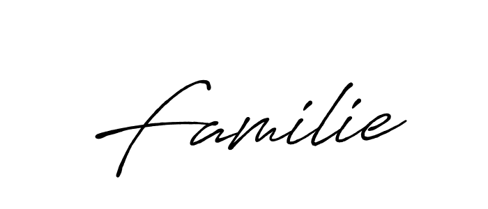 Also we have Familie name is the best signature style. Create professional handwritten signature collection using Antro_Vectra_Bolder autograph style. Familie signature style 7 images and pictures png