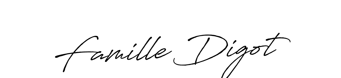 How to make Famille Digot signature? Antro_Vectra_Bolder is a professional autograph style. Create handwritten signature for Famille Digot name. Famille Digot signature style 7 images and pictures png