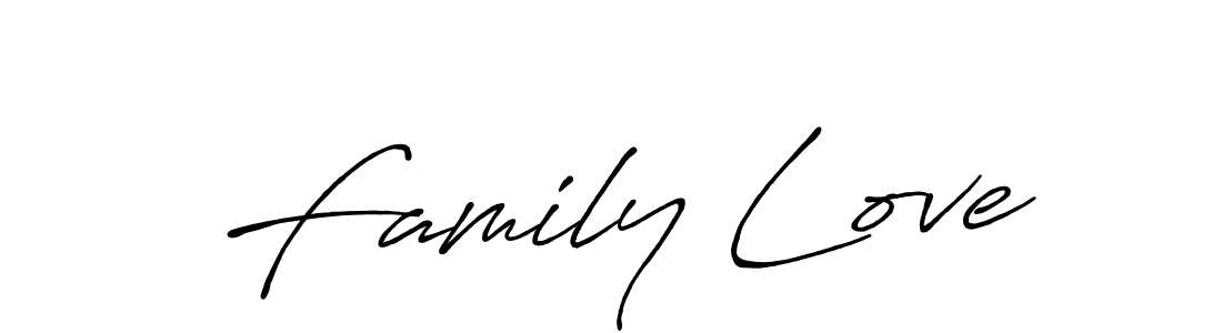 Use a signature maker to create a handwritten signature online. With this signature software, you can design (Antro_Vectra_Bolder) your own signature for name Family Love. Family Love signature style 7 images and pictures png