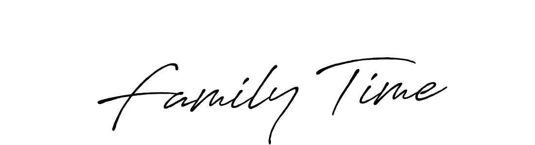 It looks lik you need a new signature style for name Family Time. Design unique handwritten (Antro_Vectra_Bolder) signature with our free signature maker in just a few clicks. Family Time signature style 7 images and pictures png