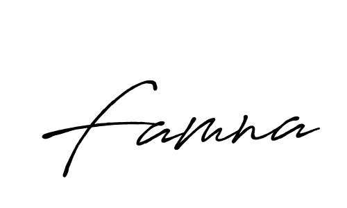 Also You can easily find your signature by using the search form. We will create Famna name handwritten signature images for you free of cost using Antro_Vectra_Bolder sign style. Famna signature style 7 images and pictures png