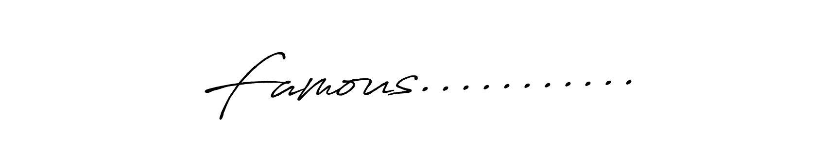 It looks lik you need a new signature style for name Famous............ Design unique handwritten (Antro_Vectra_Bolder) signature with our free signature maker in just a few clicks. Famous........... signature style 7 images and pictures png