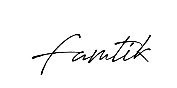 How to Draw Famtik signature style? Antro_Vectra_Bolder is a latest design signature styles for name Famtik. Famtik signature style 7 images and pictures png